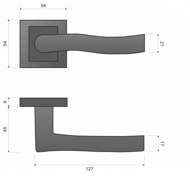 kľučka Infinity Line -  NARCYZ KRY 100K