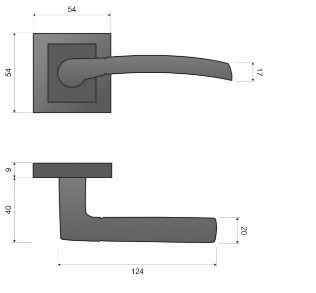 kľučka Infinity Line -  DALIA KDL 100K