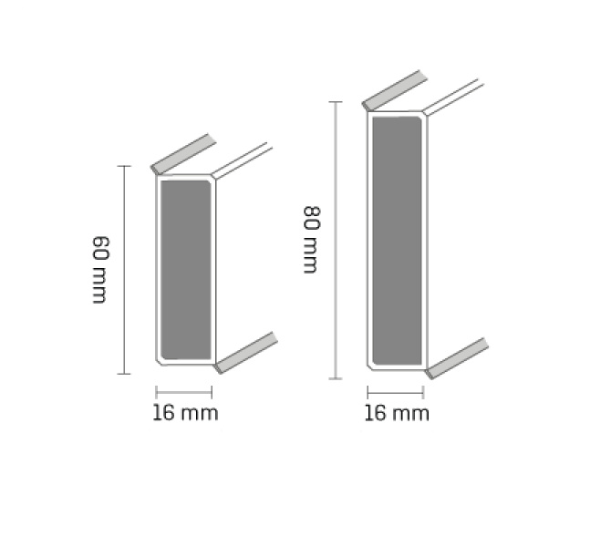 Podlahová lišta - Cubu Flex Life XL - BIELA - 1013